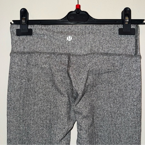 Lululemon Wunder Under Low-Rise Tight 28” Heathered Gray Herringbone - Picture 10 of 14